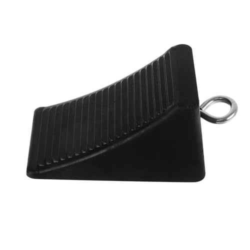 ABOOFAN Heavy Duty Rubber Wheel Chock Set Portable Non-Slip Tire Stopper for Cars RVs and Trailers Sturdy Adjustable Ramp Wedge for Travel and Camping
