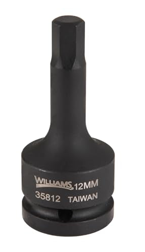 Williams JHW35817 3/4-Inch Drive Impact Hex Bit Driver, 17mm , Black - size: 17MM, style: Metric