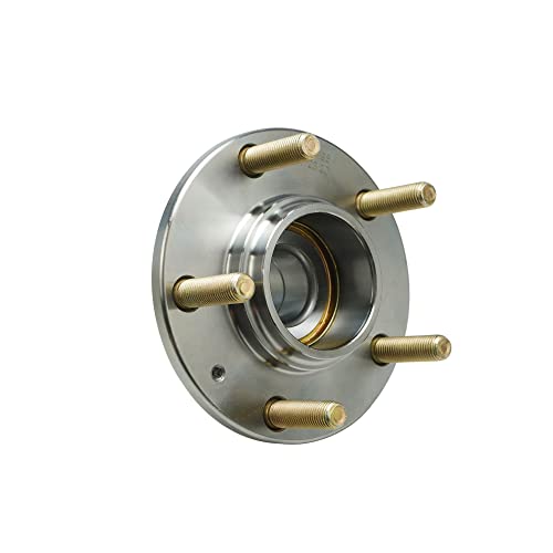 Detroit Axle - 5-Stud Rear Wheel Bearing Hubs Assembly for 2001 Hyundai Tiburon [w/4-Wheel ABS], 2 Wheel Bearings and Hubs Replacement Pair Set - style: 512198-DA x2/Pair