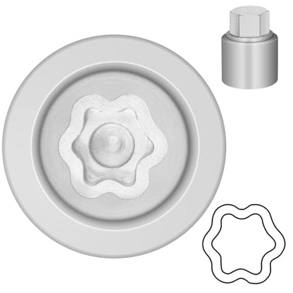 615 Wheel Locking Nut Key for Nissan Infiniti, ID 21mm Lug Socket | Wheel Lock Nut Socket Adapter, Anti-Theft Lug Nut Removal Tool, Anti-Theft Screw Remover, Repair Tool, Tyre Fitting, garage - size: socket 615