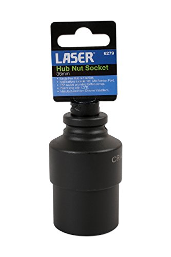 Laser 6279 Deep Hub Nut Socket 1/2"D 36mm - Thin Walled