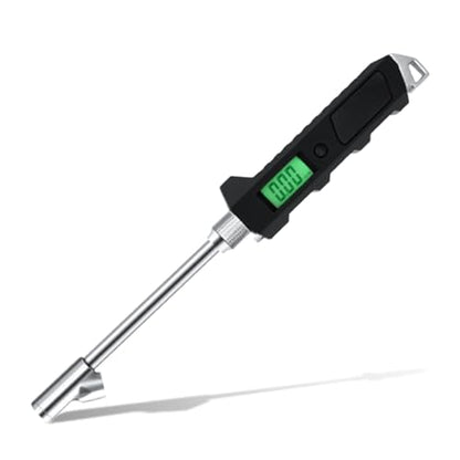 Digital Tire Pressure Gauge 230 PSI, Stainless Steel Dual Head Tire Gauge for Truck RV, Heavy Duty Tire Pressure Gauge with Backlit LCD and Flashlight for Easy and Accurate Reading