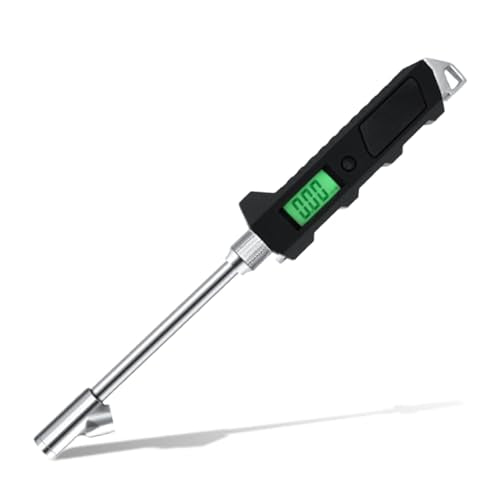 Digital Tire Pressure Gauge 230 PSI, Stainless Steel Dual Head Tire Gauge for Truck RV, Heavy Duty Tire Pressure Gauge with Backlit LCD and Flashlight for Easy and Accurate Reading