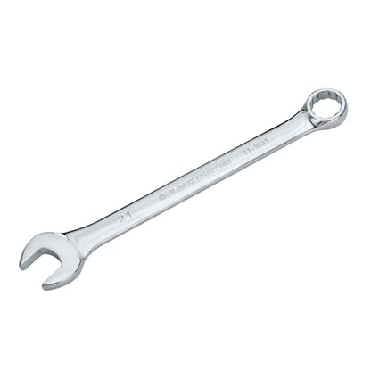 BLACK CANYON Metric 21mm Combination Wrench, 12-Point Box End & Hex Opening Design, Polished Steel - size: 21 mm
