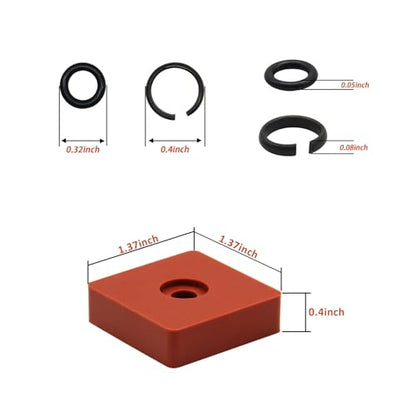 (10 Sets) 3/8" Impact Wrench Retaining Rings with O-Ring, Compatible with Electric/Pneumatic Cordless Wrench, Including Retainer Ring Anvil Install Tool - size: (10 Sets) 3/8" Retaining Rings with O-Ring & Tool
