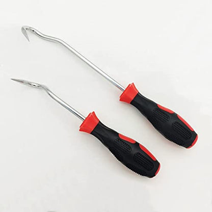 VASTOOLS Hose Removal Hook Pick Set, 10" Hook, 8" Remover, Hose Puller Tool for Radiator Hoses - style: 2pc