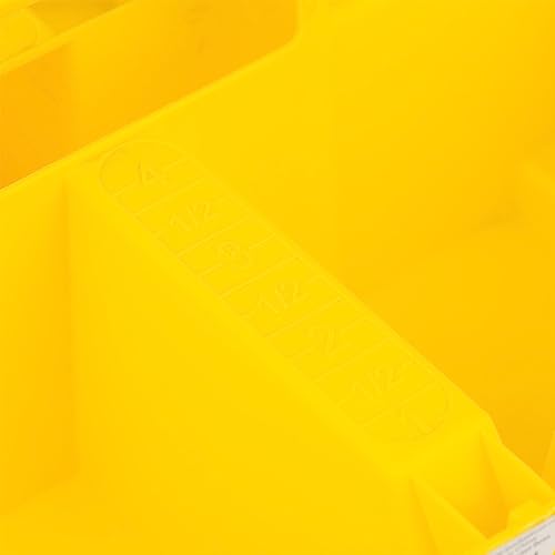 Bucket Boss - Bucket Stacker Small Parts Organizer, Bucket Organization (15051), Yellow (Pack of 2) - size: 1 Count (Pack of 2)