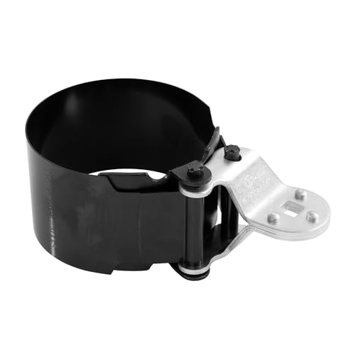 OEMTOOLS 25231 Heavy Duty Truck Oil Filter Wrench, 4-1/8 in to 4-5/8 in, 104mm to 118mm, 1/2 in Drive, Alloy Steel | Extra Wide Band Oil Filter Removal Tool, Adjustable Filter Wrench for Heavy Duty Trucks & Diesel Engines, 1/2" Drive - size: 4-1/8 inch to