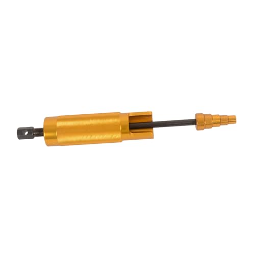 MOTO4U Piston Pin Puller, Plungers Remover Tool Heavy Duty Wrist Pin Puller-Short Skirt Piston Tool with 5 Adapters Piston Bolts (11mm, 13mm, 16mm, 19mm, 22mm) for Small Engine Repairs in Gold - color: Gold