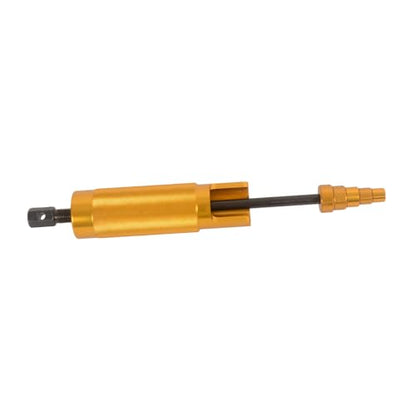 MOTO4U Piston Pin Puller, Plungers Remover Tool Heavy Duty Wrist Pin Puller-Short Skirt Piston Tool with 5 Adapters Piston Bolts (11mm, 13mm, 16mm, 19mm, 22mm) for Small Engine Repairs in Gold - color: Gold