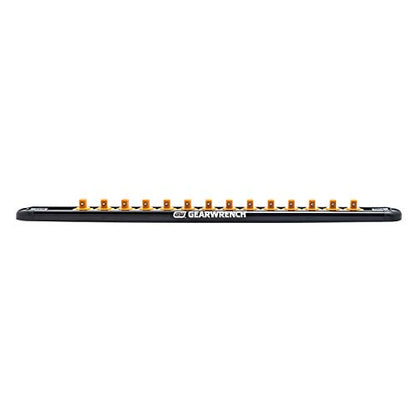 GEARWRENCH 1/4" Drive Magnetic Socket Rail Includes 14 Clips - 83126 - size: 1/4"