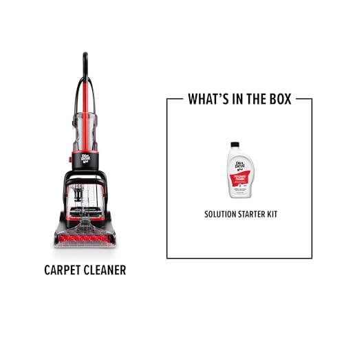 Dirt Devil Full Size Carpet Cleaner Machine for Carpet and Upholstery, Deep Cleaning Carpet Shampooer Machine with Two Cleaning Modes, Pair with Dirt Devil Carpet Cleaner Solution - style: Carpet Washer