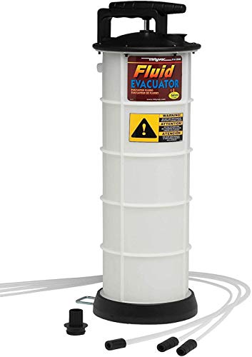 Mityvac MV7400 1.9 Gallon Automotive Fluid Evacuator Extractor Pump, Manual Operation, Chemical-Resistant Polyethylene, Automatic Overflow Prevention, Quick-Drain Spout, Large Stabilizing Base