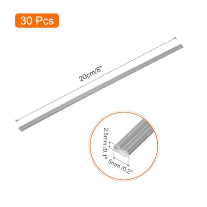 MECCANIXITY 30pcs 8 Inch Plastic Welding Rods PVC Welding Strips Welder Rods for Plastic Welder, Car Bumper, Kayak Repair, Grey - color: Grey, size: 8 Inch