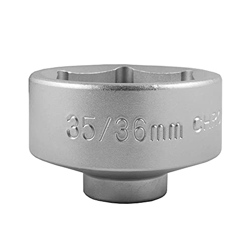 OEMTOOLS 3/8" Drive 36mm Socket, Oil Filter Removal Tool, No-Slip Socket Low Profile - style: 36 mm