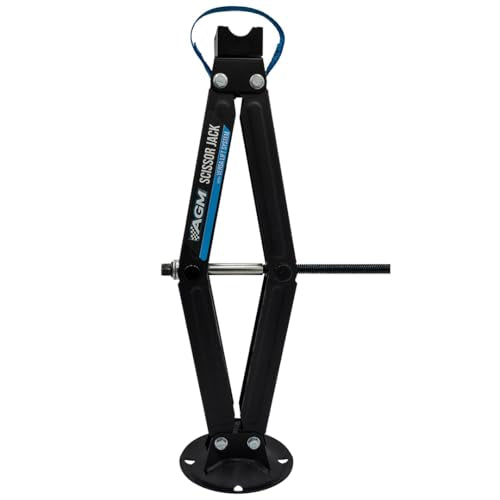 AGM Scissor Jack – 2,000 lb Impact-Rated Lift for UTVs, SUVs & Cars | Scissor jack, 2,000 lb capacity, VersaLift head, drill adapter, speed wrench included