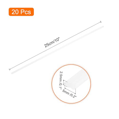 MECCANIXITY 20pcs 10 Inch Plastic Welding Rods PE Welding Strips Welder Rods for Plastic Welder, Car Bumper, Kayak Repair, White - color: White, size: 10 Inch