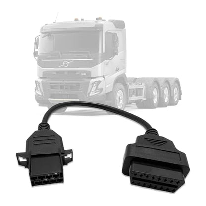 Truck OBD1 to OBD2 Adapter for Volvo 8 Pin Diagnostic Cable Connector | 8pin to 16pin Diagnostic Connector Compatible with Volvo Heavy Duty Truck,Work with Obdii Scanner Tools/Code Reader - style: Fit for Volvo 8pin