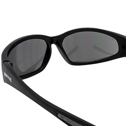 Global Vision Hercules Motorcycle Sunglasses Safety Riding Glasses Anti-Fog ANSI Rated - color: Black Frame/Smoke Lens