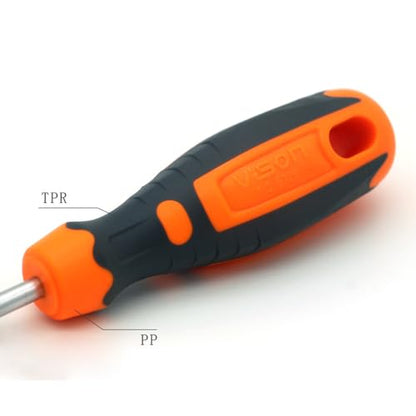 4-Piece T15 T20 T25 T30 Torx Screwdriver Set, 150 mm Magnetic Torx Driver Star Bit Screwdriver for Computer Repair, Automotive Tools and Home Appliances