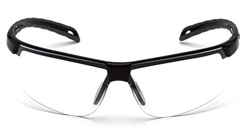 Pyramex Ever-Lite Lightweight Safety Glass Indoor/Outdoor Mirror Lens - color: Clear Lens/ Black Frame