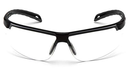 Pyramex Ever-Lite Lightweight Safety Glass Indoor/Outdoor Mirror Lens - color: Clear Lens/ Black Frame