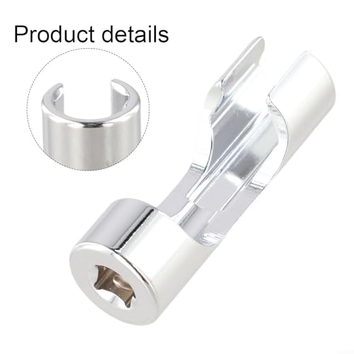 Diesel Injector Line Socket Set, Line Removal Tool 3/8 Drive, Chrome Vanadium Steel Open End Wrench for Auto Oxygen Sensor, 10-19mm(17mm) - color: 17mm