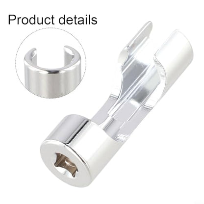 Diesel Injector Line Socket Set, Line Removal Tool 3/8 Drive, Chrome Vanadium Steel Open End Wrench for Auto Oxygen Sensor, 10-19mm(17mm) - color: 17mm
