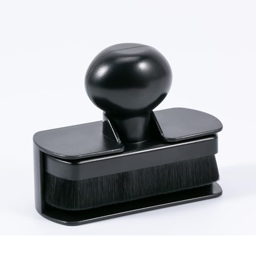 UNIMEIX Tire Shine Applicator Brush Large Vegan Tire Shine Brush with Storage Stand for Vehicles Tire Shine Polish Wax and Car Wash - color: Black