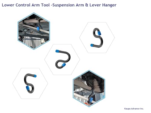 2PCS Lower Control Arm Prying Tool, Suspension Arm & Lever Hook Tool Set, Cr-Mo