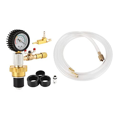 Coolant Refill Kit, Vacuum Coolant Refill Tool, Car Radiator Coolant Refill Purging Kit Fast Connector Evacuate Leaks Test Vacuum Cooling System