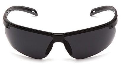 Pyramex Ever-Lite Lightweight Safety Glass Indoor/Outdoor Mirror Lens - color: Dark Gray H2x Anti-fog Lens/ Black Frame