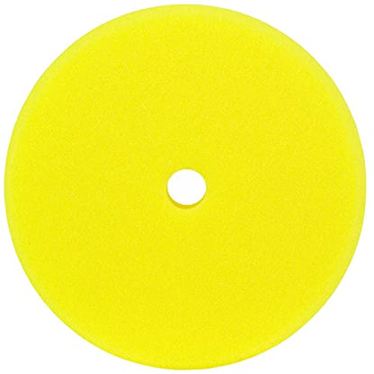 BUFF and SHINE 8" Yellow Recessed Foam Buffing Pad - Compounding/Polishing #3000G