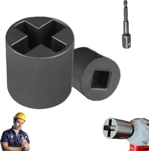 Universal Jack Socket Adapter for Hand Drill, Heavy-Duty Socket Converter for Scissor Car Jack with a 1/2 in Socket Adapter Bit, Rust-Resistant Steel, Easy Tire Change Tool - color: For Hand Drill