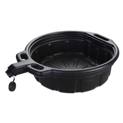 K Tool International 74645 Oil Drain Pan, 4.25 Gallon Capacity, High Density Polyethylene Construction, Chemical Resistant Design, Anti Splash Baffles, Large Spout