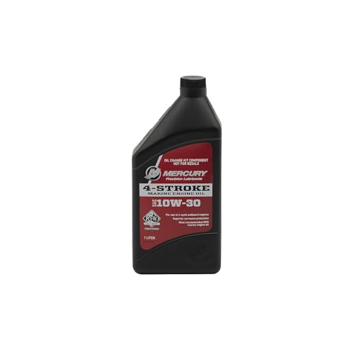 Mercury 8M0107510 10W-30 4-Stroke Outboard Oil Change Kit for Mercury 2.1L 75/90/115hp EFI Outboards - 8M0107510