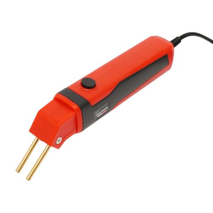Plastic Welder Kit, 100W Welding Machine Kit, Max Temp 800°F (Red) | 110V 0.5A, Plastic Bumper Repair Set for DIY Car Bumper Toolbox Plastic Crack Fixing - color: Red