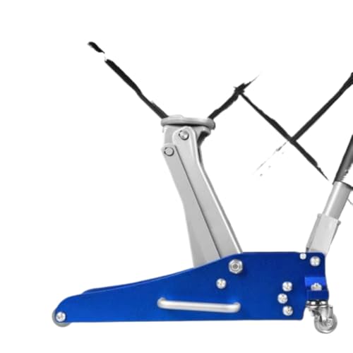 Racing Floor Jack Compatible with Automotive Vehicles Blue Hydraulic Low Profile Aluminum and Steel Dual Piston Quick Lift Pump 1.5 Ton 3000 Lb Capacity