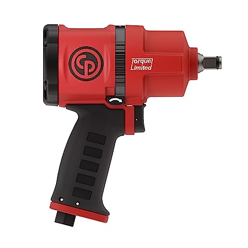 Chicago Pneumatic CP7748TL - 1/2 Inch Air Impact Wrench, Torque Limited, Pistol Handle, Max Torque Reverse Output 960 ft.lbs / 1300 Nm - 7000 RPM, Twin Hammer - size: 1-Inch Short Anvil - Torque, style: New Version