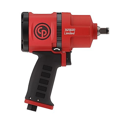 Chicago Pneumatic CP7748TL - 1/2 Inch Air Impact Wrench, Torque Limited, Pistol Handle, Max Torque Reverse Output 960 ft.lbs / 1300 Nm - 7000 RPM, Twin Hammer - size: 1-Inch Short Anvil - Torque, style: New Version
