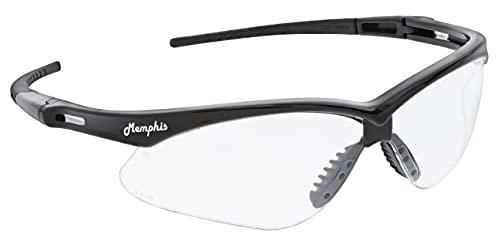 MCR Safety Glasses MP110DC Clear Hydrofilic Polycarbonate Lenses with UV Protection, Antifog & Scratch Resistant Coating, Black Frame, 1-Pair - color: Clear, size: One Size
