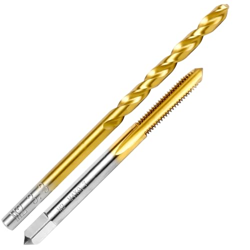 M4x0.7 Tap and 3.3mm Drill Bit for Metal,M2 HSS Metric Drill and Tap Set | Combination of Drill and Tap Kit for Metal - size: M4 x 0.7 Tap - 3.3mm Drill