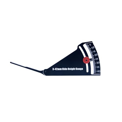Camber Gauge for RC Car Aluminum Alloy Ride Height Gauge for 1/8 1/10 Scale RC Truck Buggy -Measuring Range 3-42mm