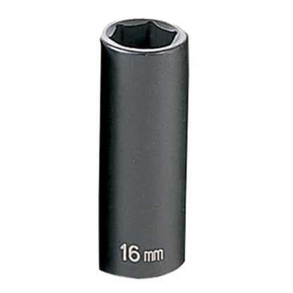 Grey Pneumatic 3/8” Drive x 16MM Deep socket - style: 16mm Deep