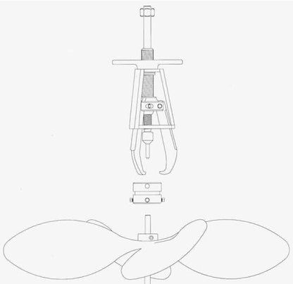 Posi Lock HP-2 Hub Puller Adapter Set, 5-Ton Pulling Capacity