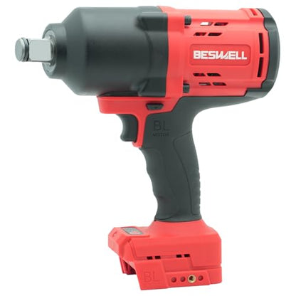 BESWELL CIW-134A-ML 3/4" Impact Wrench for Milwaukee 18V Battery, 1256 Ft | Heavy-duty brushless impact gun with 4-mode speed. Bare tool (battery not included) for truck & heavy equipment repair.