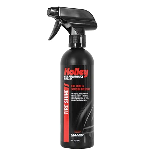 Holley Tire Shine - Tire Shine & Exterior Dressing - High-Performance Car Care, Spray On for Shine that Protects - Fast Drying Formula for Tires, Trim, and Undercarriage - 16 oz. - color: Tire Shine, size: 1-Pack
