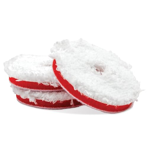 Griot's Garage BOSS 3” Microfiber Pads for Car Polishing and Detailing, Buffing Pads for Moderate and Severe Scratch Removal, Set of 3 - size: 3 Inch Pads (Set of 3)