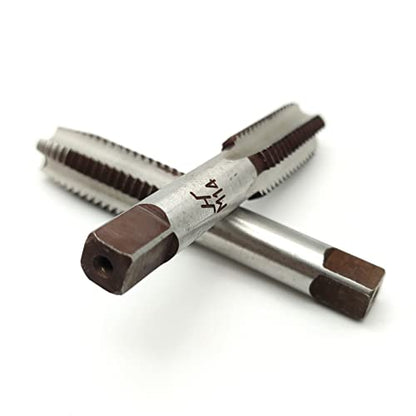 AtticZone M14 x 2.0 Metric Hand Thread Tap, Right Hand, Alloy Tool Steel, 1 Taper Tap, 1 Plug Tap for Metal Working DIY Industrial - size: M14x2.0