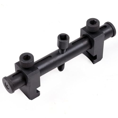 Ribbed Drive Pulley Puller Universal Carbon Steel Crankshaft | Remover Tool with Hex Allen Key Adjustable Auto Repair Tool for Air Conditioning Units Water Pumps